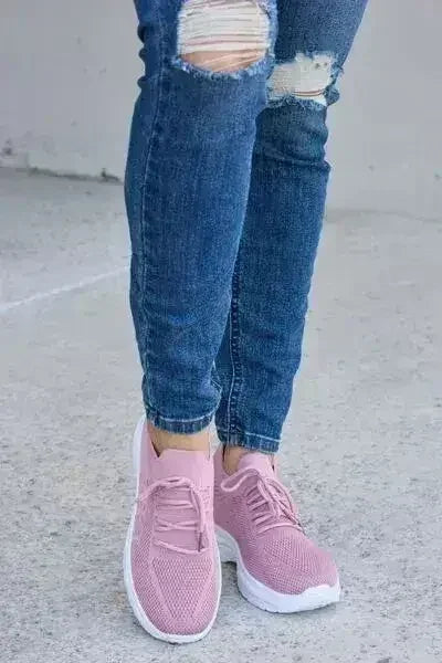 Breathable Mesh Athletic Shoes - Lightweight Workout Sneakers | Femstylo
